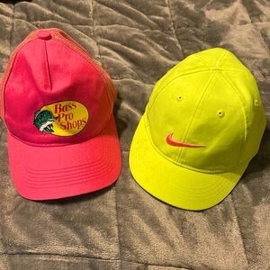 Girls Kids Hat Ball Cap Nike & Bass Pro youth size
